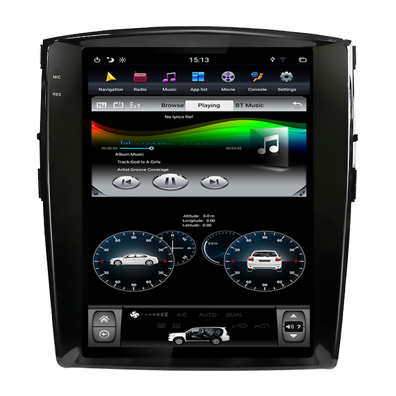 Mitsubishi Pajero V93 V97 Rockford Tesla style 12.1 inch Android Car DVD Player 